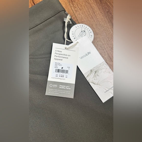 Vuori Meta Pants Men’s Size 31 in Dark Oregano - Picture 9 of 10